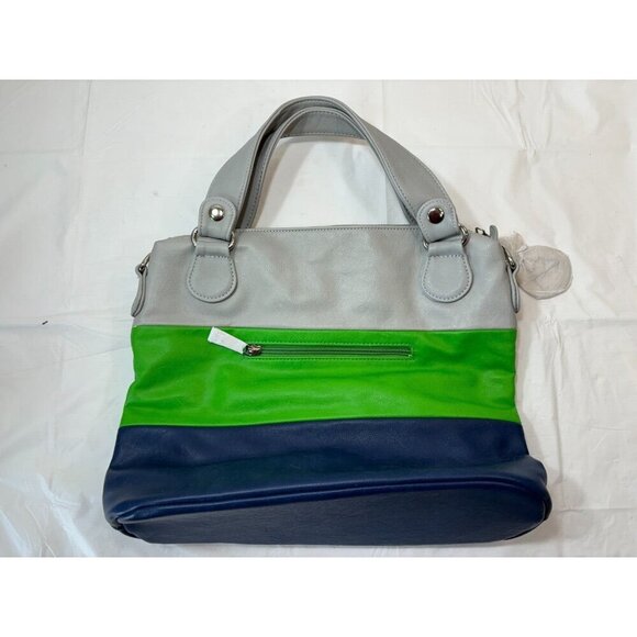 MG Collections MAWAR Purse Tri Tone Colored Chic Hobo Bag, Handheld Or Shoulder - Picture 15 of 16